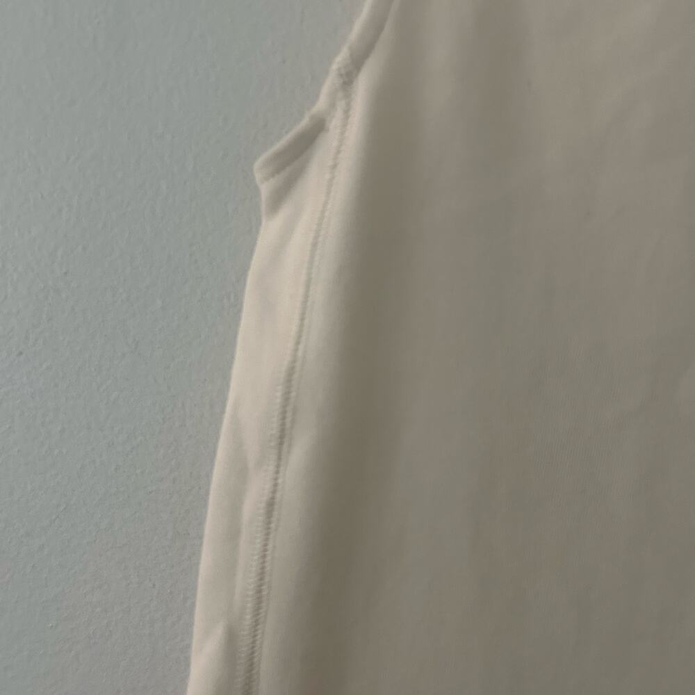 Madewell Women's Sleeveless Boatneck Side Slit Tee Vintage Ivory Cream XXS New - Picture 5 of 8